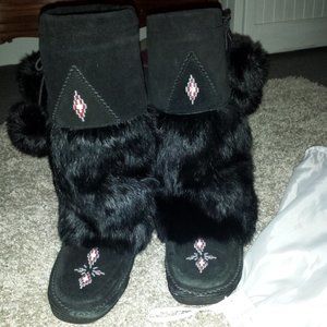 Suede leather muk luks sz.7